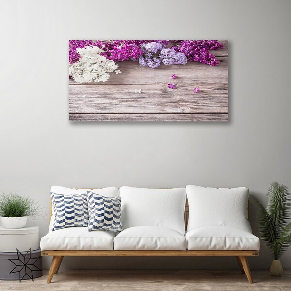 Quadro su tela I fiori della pianta 100x50 cm