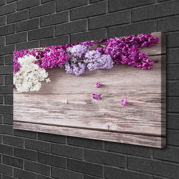 Quadro su tela I fiori della pianta 100x50 cm