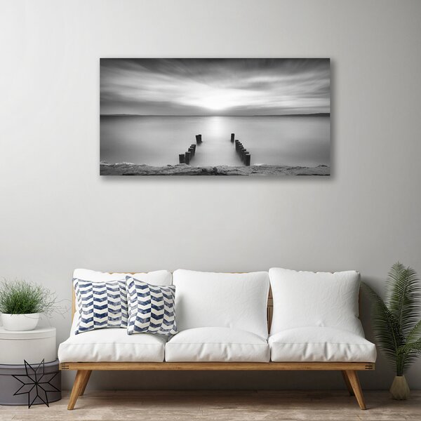Quadro su tela Paesaggio marino 100x50 cm