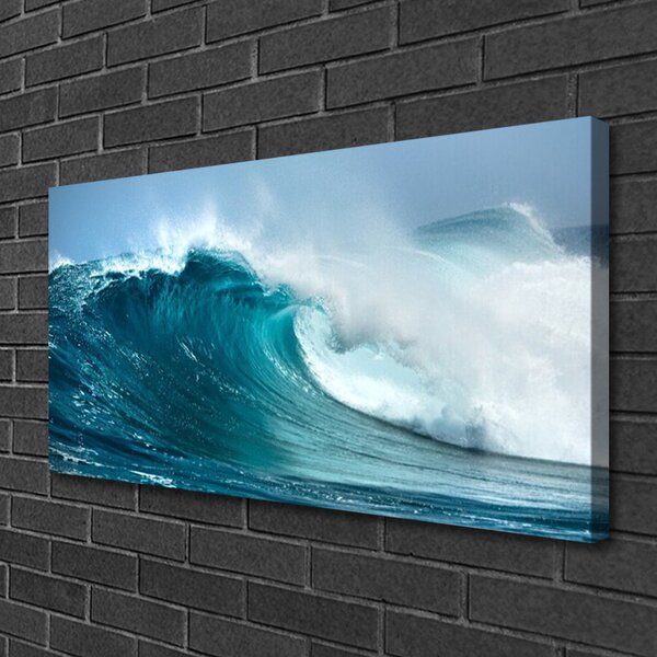 Quadro stampa su tela Onde del paesaggio 100x50 cm