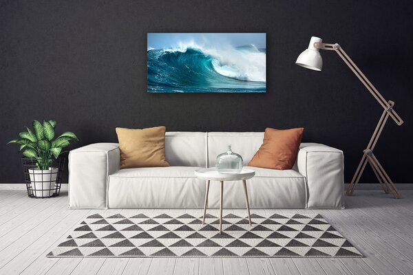 Quadro stampa su tela Onde del paesaggio 100x50 cm