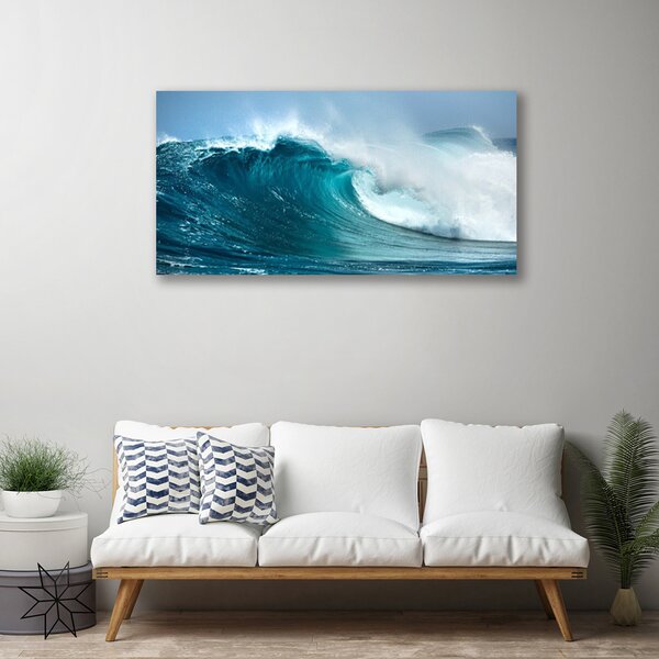 Quadro stampa su tela Onde del paesaggio 100x50 cm