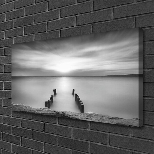 Quadro su tela Paesaggio marino 100x50 cm
