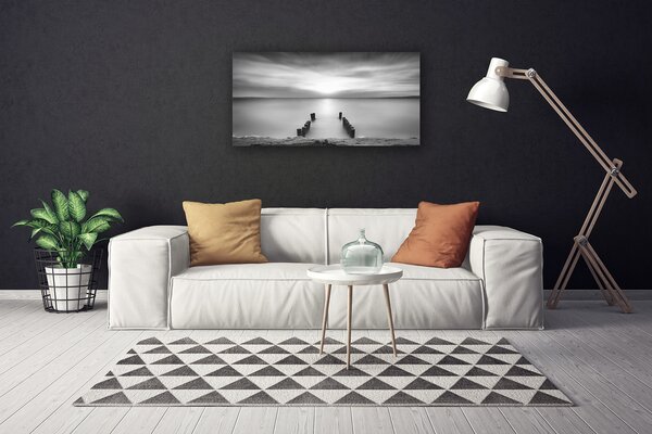 Quadro su tela Paesaggio marino 100x50 cm