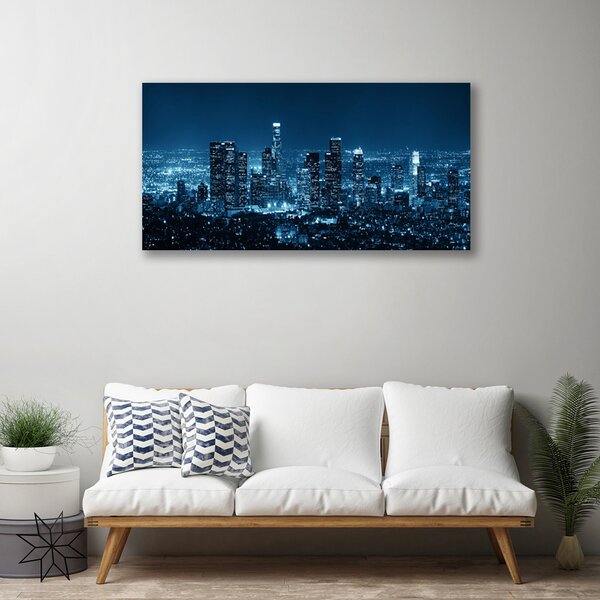 Foto quadro su tela Case di città 100x50 cm