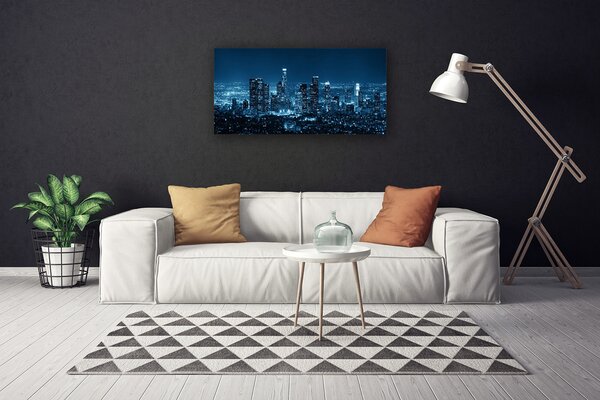 Foto quadro su tela Case di città 100x50 cm