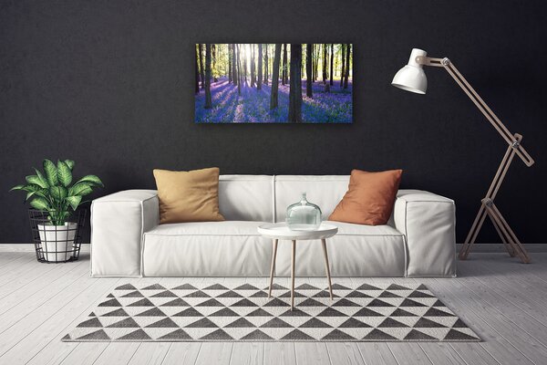 Stampa quadro su tela Foresta dell'albero della natura 100x50 cm