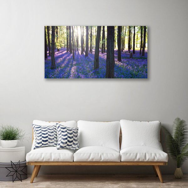 Stampa quadro su tela Foresta dell'albero della natura 100x50 cm