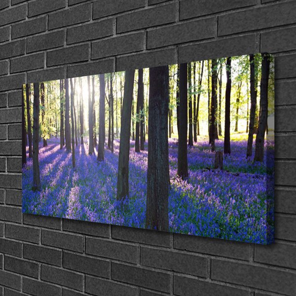 Stampa quadro su tela Foresta dell'albero della natura 100x50 cm