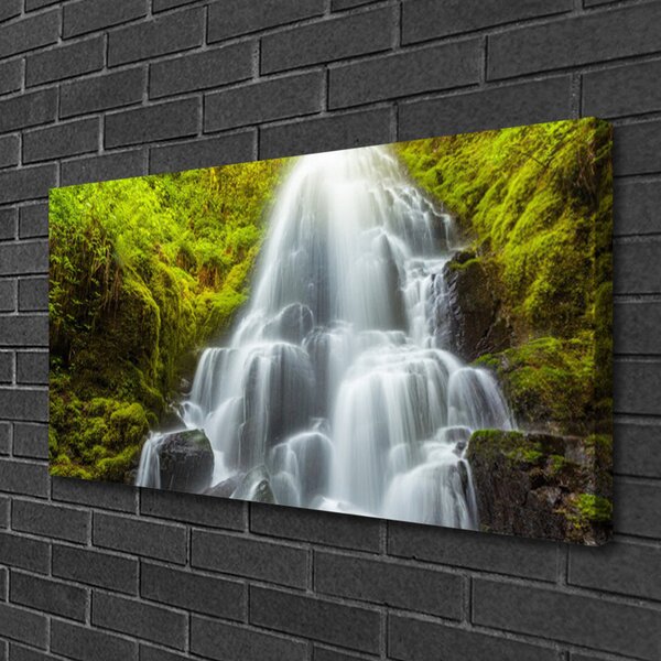 Quadro su tela Cascata della natura 100x50 cm