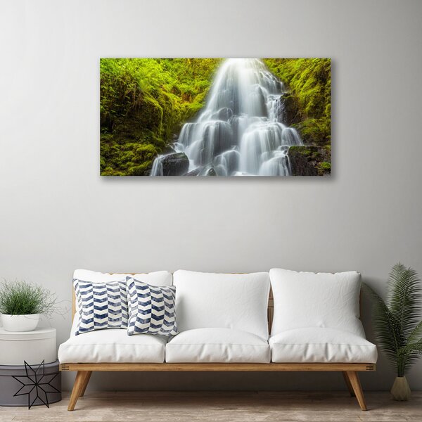Quadro su tela Cascata della natura 100x50 cm