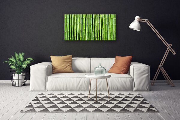Quadro su tela Pianta di fiori di bambù 100x50 cm