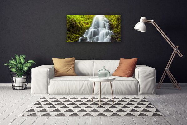 Quadro su tela Cascata della natura 100x50 cm