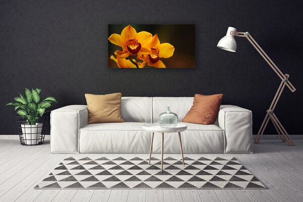 Quadro su tela I fiori della pianta 100x50 cm