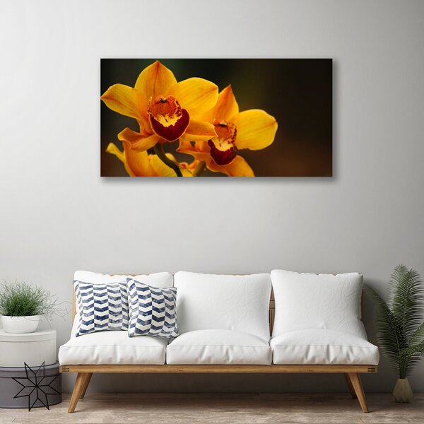 Quadro su tela I fiori della pianta 100x50 cm
