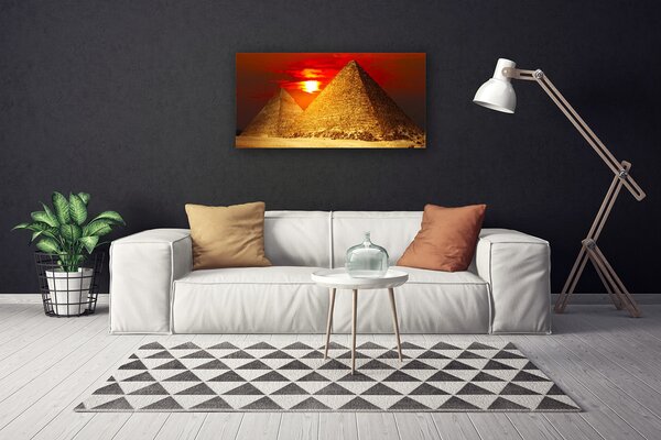 Quadro su tela Piramidi di architettura 100x50 cm