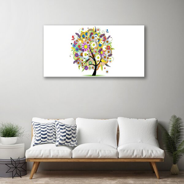 Quadro su tela Albero dell'arte 100x50 cm