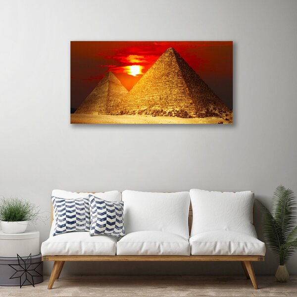 Quadro su tela Piramidi di architettura 100x50 cm