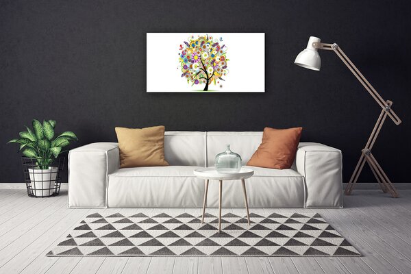 Quadro su tela Albero dell'arte 100x50 cm