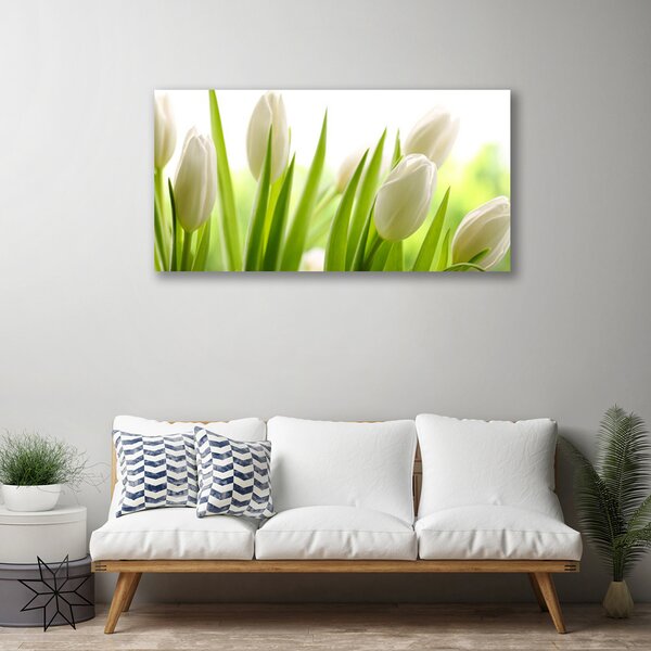 Quadro stampa su tela Fiori di tulipani 100x50 cm