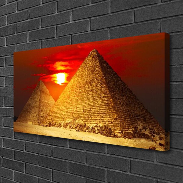 Quadro su tela Piramidi di architettura 100x50 cm