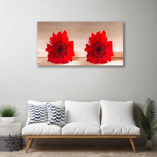 Foto quadro su tela I fiori della pianta 100x50 cm