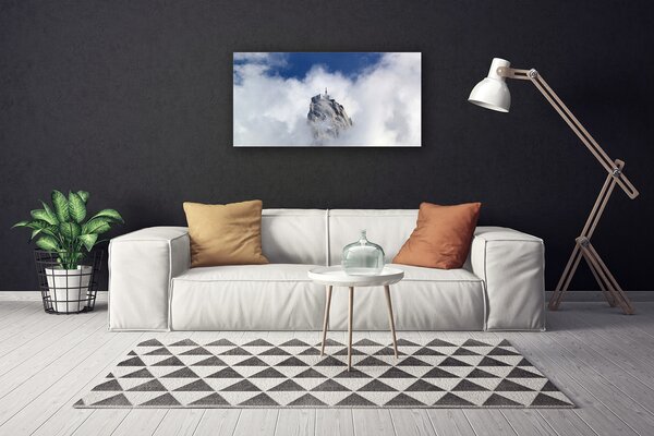 Quadro su tela Paesaggio di nuvole di montagna 100x50 cm