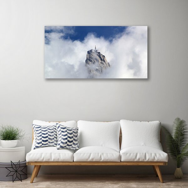 Quadro su tela Paesaggio di nuvole di montagna 100x50 cm