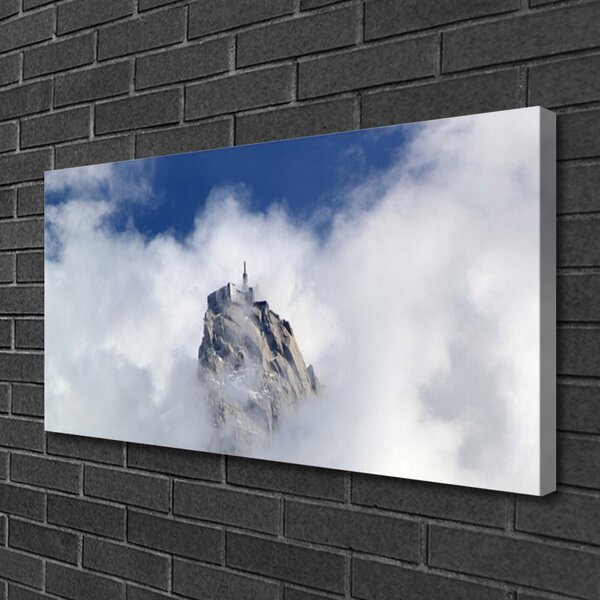 Quadro su tela Paesaggio di nuvole di montagna 100x50 cm