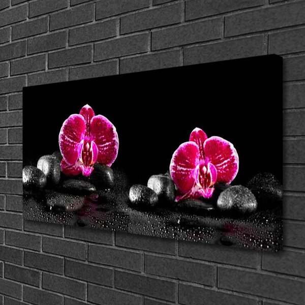 Quadro su tela Orchidea per la pace 100x50 cm