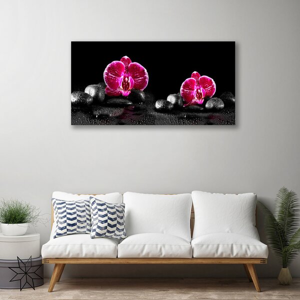 Quadro su tela Orchidea per la pace 100x50 cm