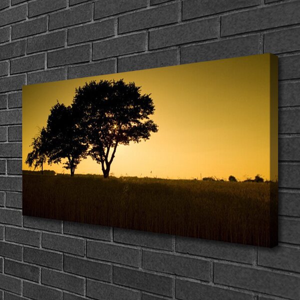 Quadro su tela Alberi della pianta della natura 100x50 cm