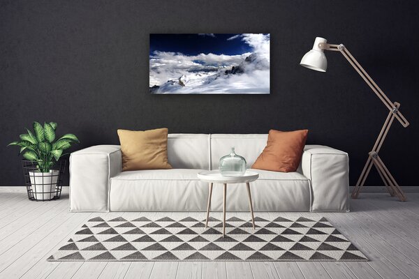 Quadro su tela Paesaggio di nuvole di montagna 100x50 cm