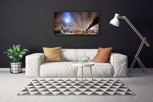 Quadro su tela Architettura del ponte 100x50 cm