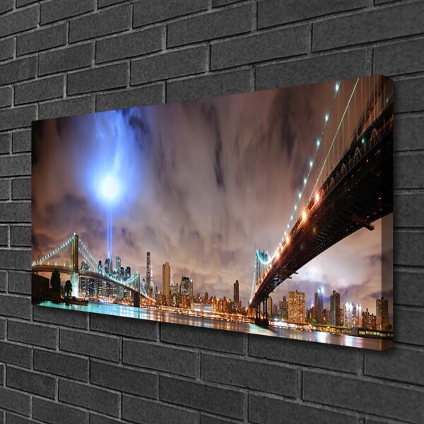 Quadro su tela Architettura del ponte 100x50 cm
