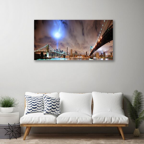 Quadro su tela Architettura del ponte 100x50 cm