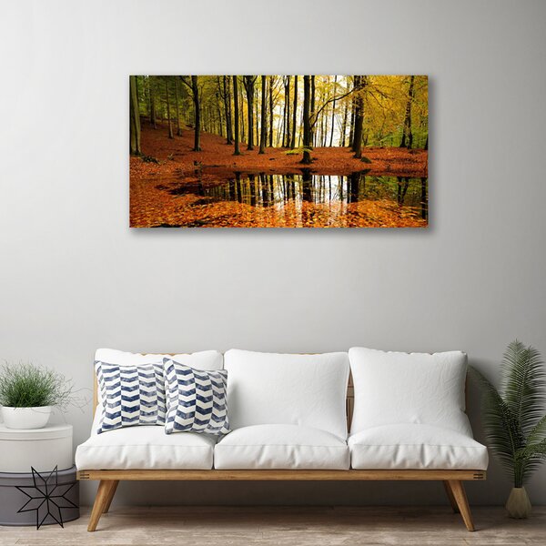 Quadro su tela Alberi della natura della foresta 100x50 cm