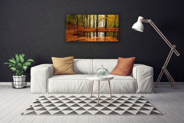Quadro su tela Alberi della natura della foresta 100x50 cm