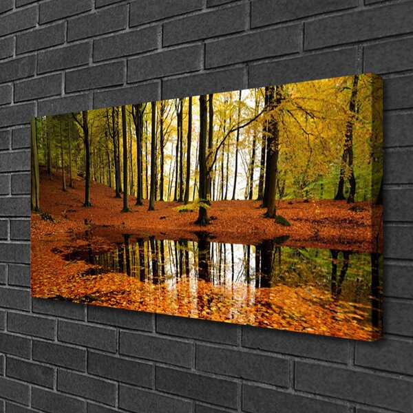 Quadro su tela Alberi della natura della foresta 100x50 cm