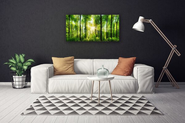 Quadro su tela Alberi della natura della foresta 100x50 cm