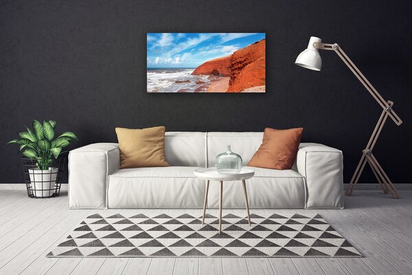 Quadro su tela Paesaggio marino 100x50 cm