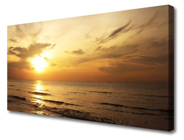 Quadro su tela Paesaggio marino 100x50 cm