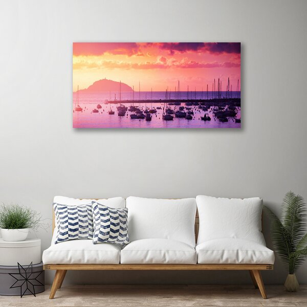 Foto quadro su tela Paesaggio marino 100x50 cm