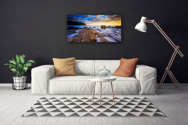 Quadro su tela Paesaggio da spiaggia 100x50 cm