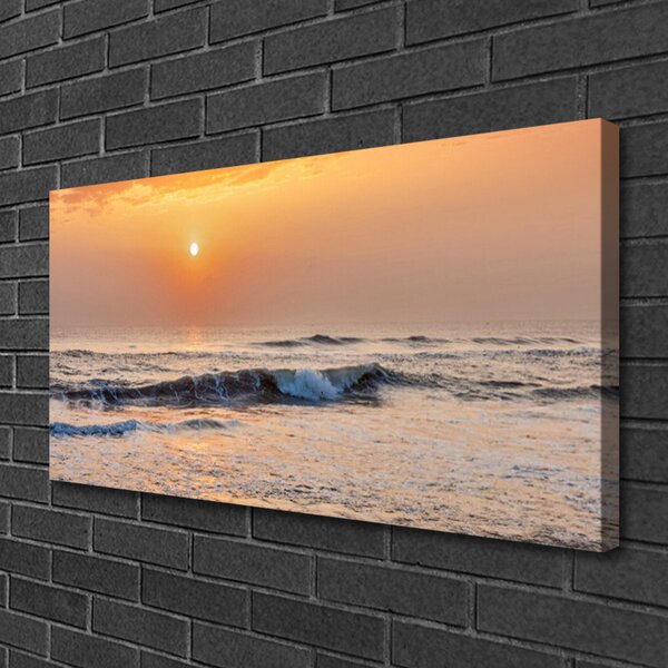 Quadro su tela Paesaggio marino 100x50 cm