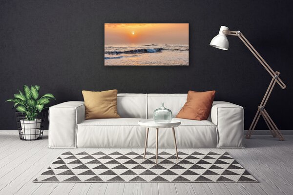 Quadro su tela Paesaggio marino 100x50 cm