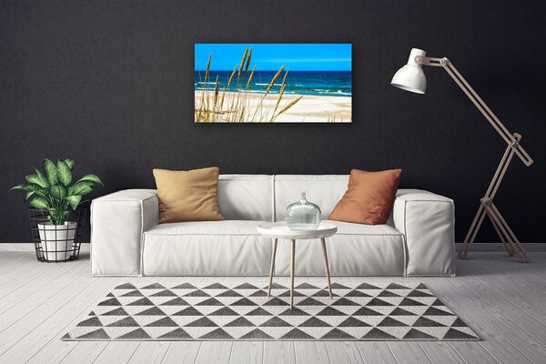 Stampa quadro su tela Paesaggio della spiaggia dell'oceano 100x50 cm