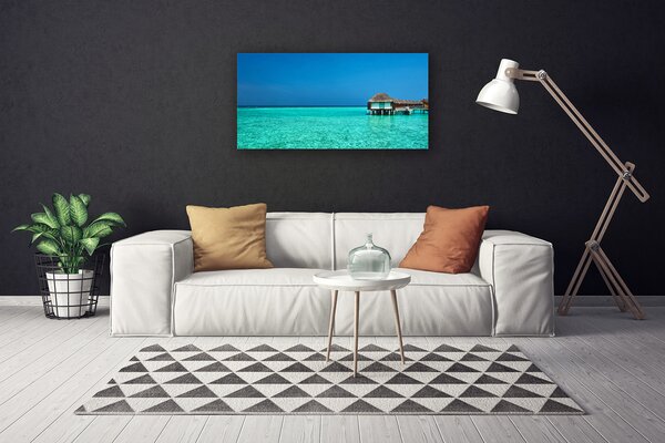 Quadro su tela Paesaggio marino 100x50 cm