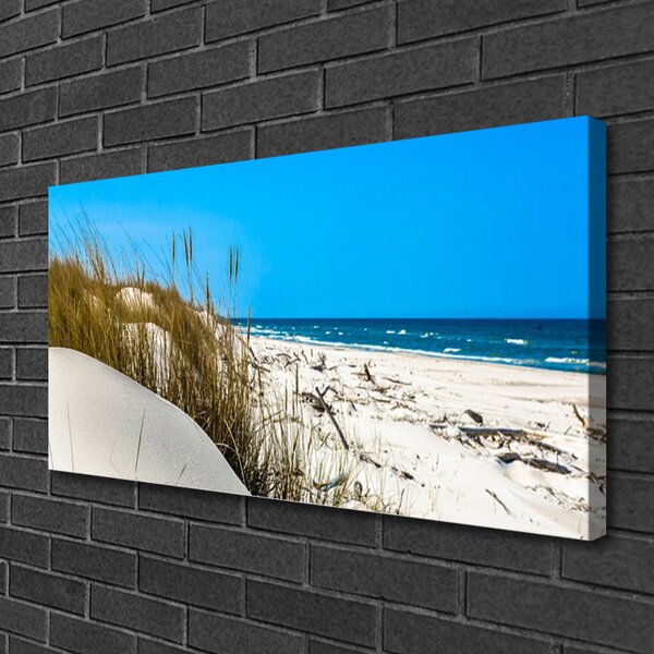 Quadro su tela Paesaggio da spiaggia 100x50 cm