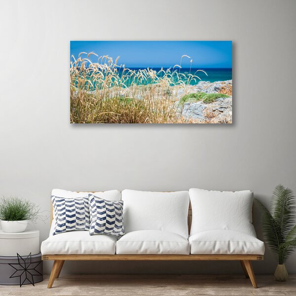 Quadro su tela Paesaggio da spiaggia 100x50 cm